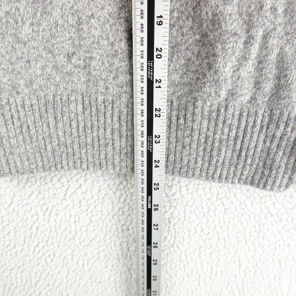 Black Brown 1826 Sweater Womens Small Heathered Gray Lambswool Blend Crew - Picture 5 of 8